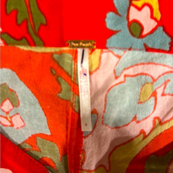 Free people NWOT Down and Out Boho printed Flare - Picture 6 of 8